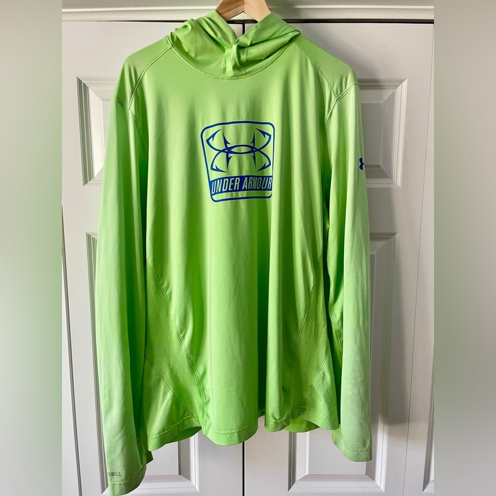 Under Armour Men's Iso-chill Hoodie Large Sun Shirt